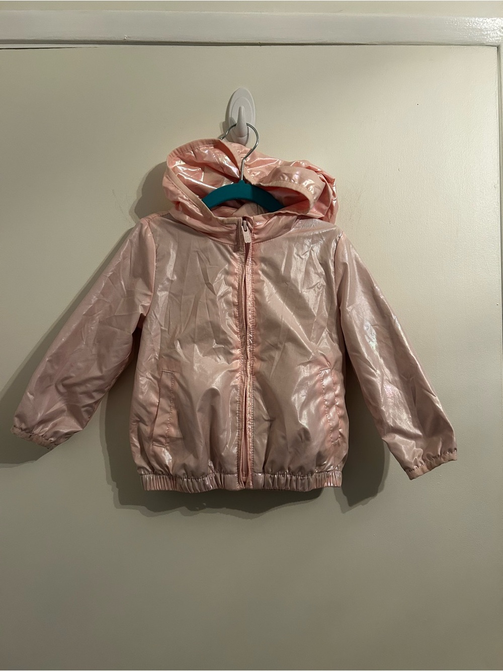 Baby GAP Lightweight Pink Hooded Windbreaker Jacket
